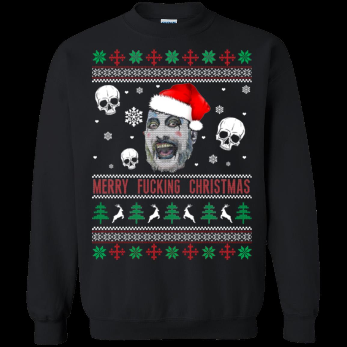 Captain Spaulding Merry Fucking Christmas Ugly Christmas Sweater Shirts T Shirt Hoodies Sweatshirt
