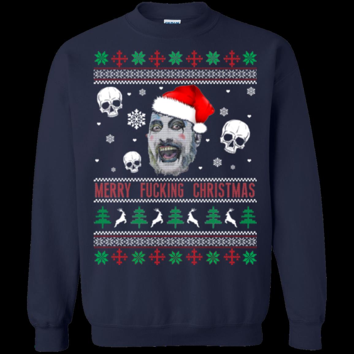 Captain Spaulding Merry Fucking Christmas Ugly Christmas Sweater Shirts 1