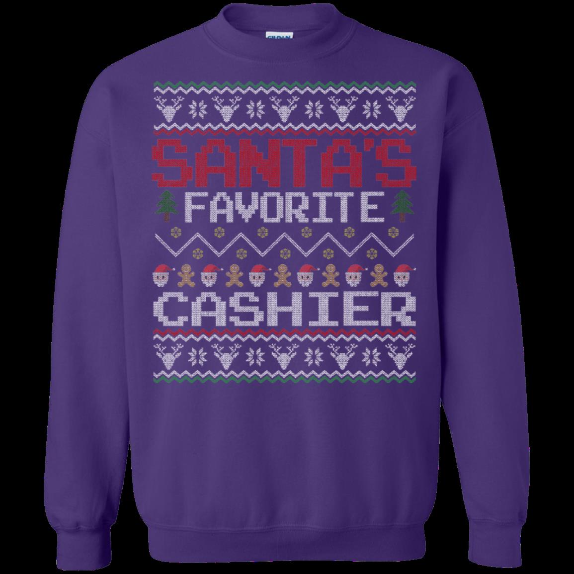 Cashier Christmas Ugly Sweater Shirts Santa Favorite 1