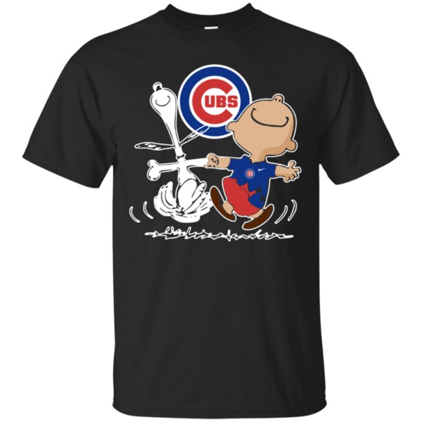 Charlie Brown & Snoopy Chicago Cubs Shirt Cotton Shirt