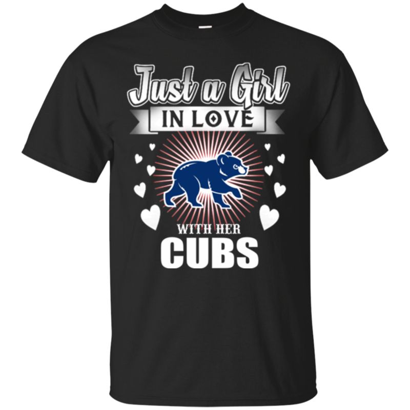 Chicago Cubs Woman Shirts Just A Girl In Love With Her Cubs funny shirts,  gift shirts, Tshirt, Hoodie, Sweatshirt , Long Sleeve, Youth, Graphic Tee