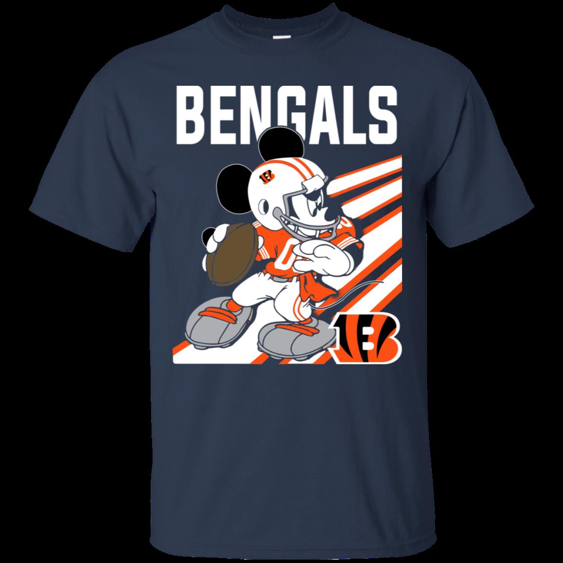 Cincinnati Bengals Mickey Mouse Disney Nfl Shirt Cotton Shirt