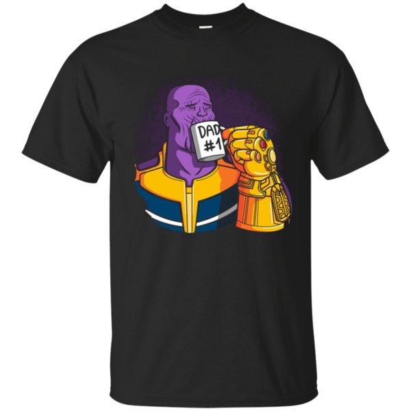 Dad #1 ? Thanos With Father Shirt Cotton Shirt
