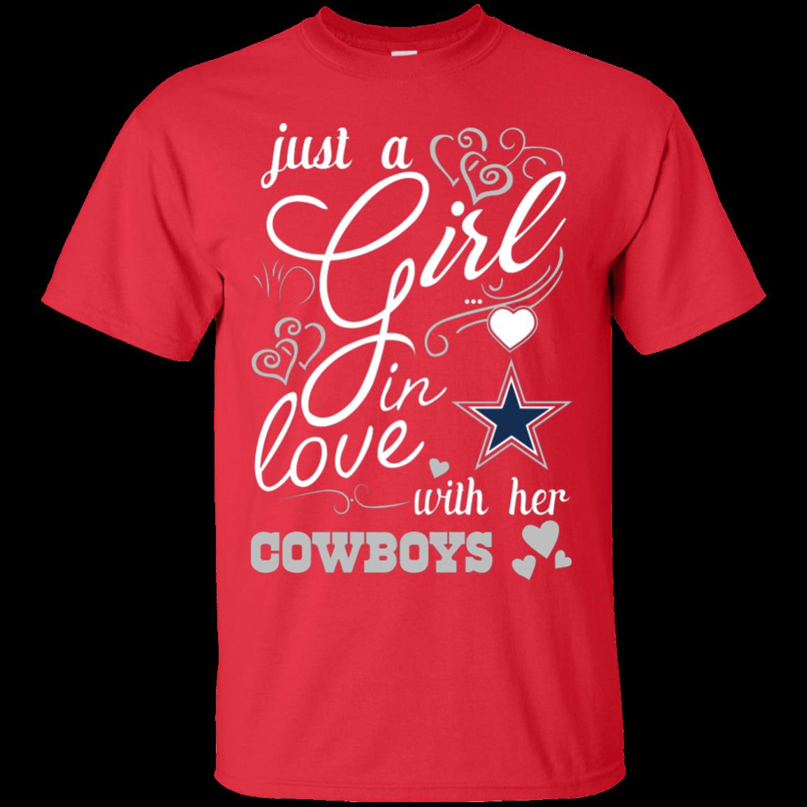 This Girl Loves Her Dallas Cowboys Navy T-Shirt