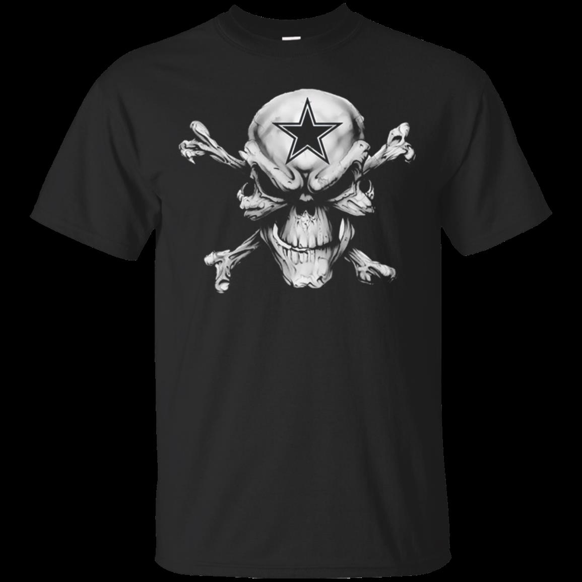 dallas cowboys skull t shirt