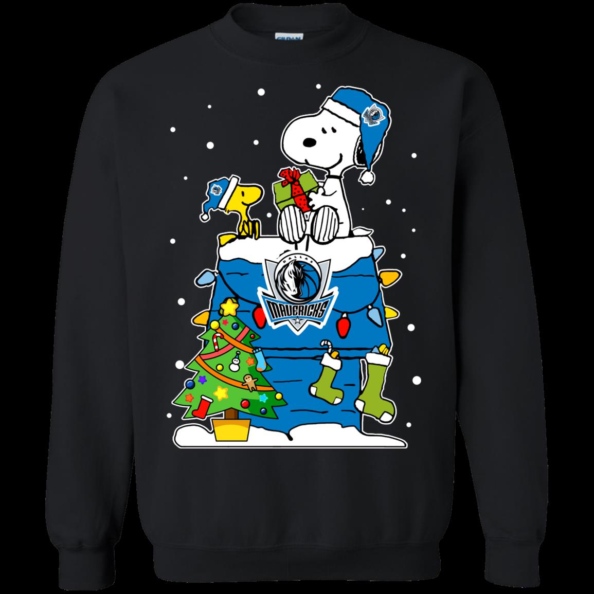 Dallas Mavericks Ugly Christmas Sweaters Snoopy T Shirt Hoodies Sweatshirt