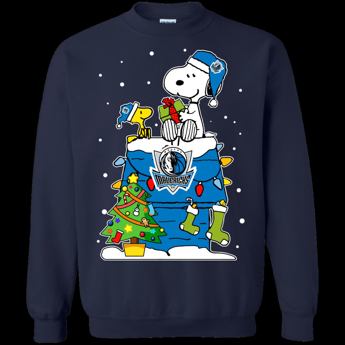 Dallas Mavericks Ugly Christmas Sweaters Snoopy T Shirt Hoodies Sweatshirt 1