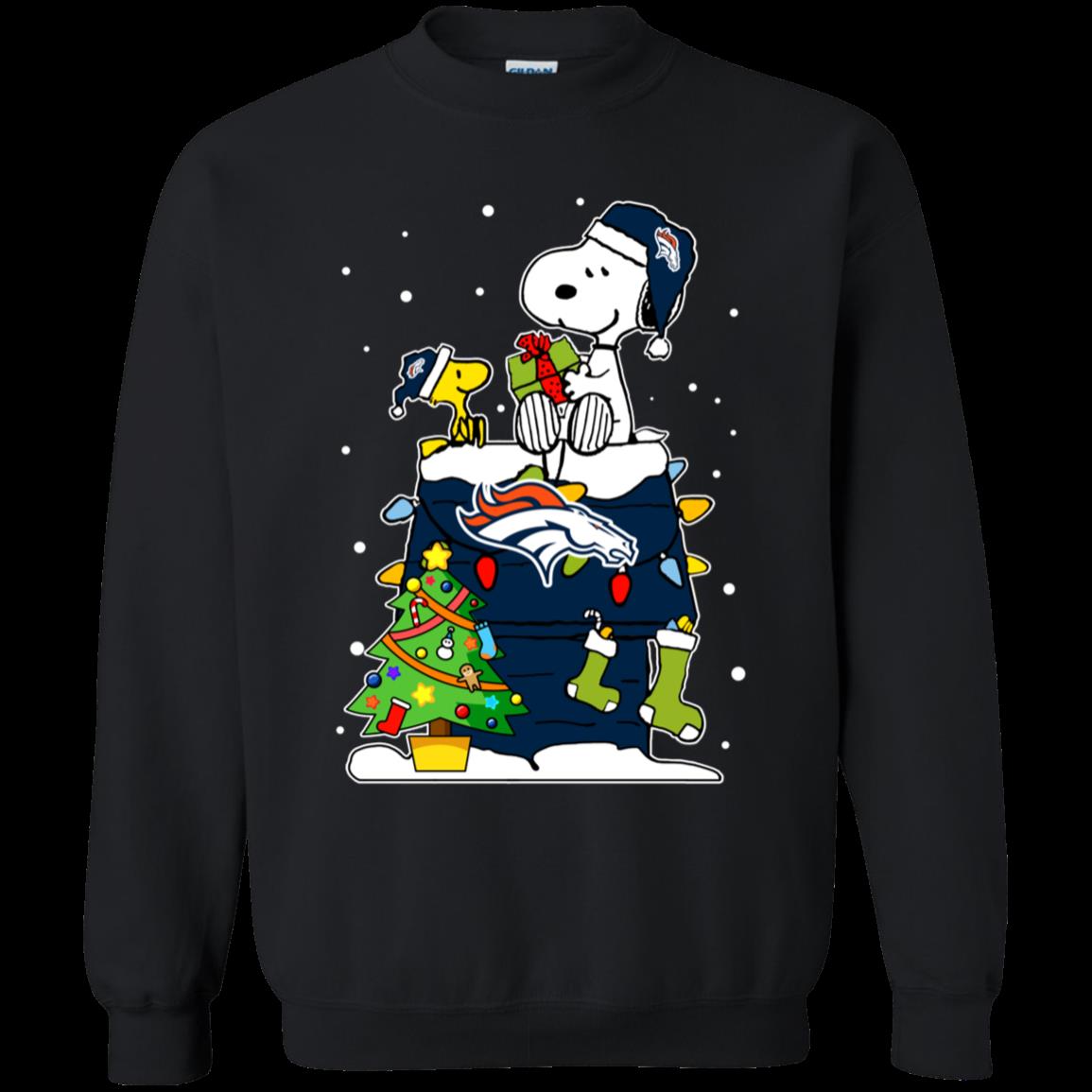 Denver Broncos Ugly Christmas Sweaters Snoopy T Shirt Hoodies Sweatshirt