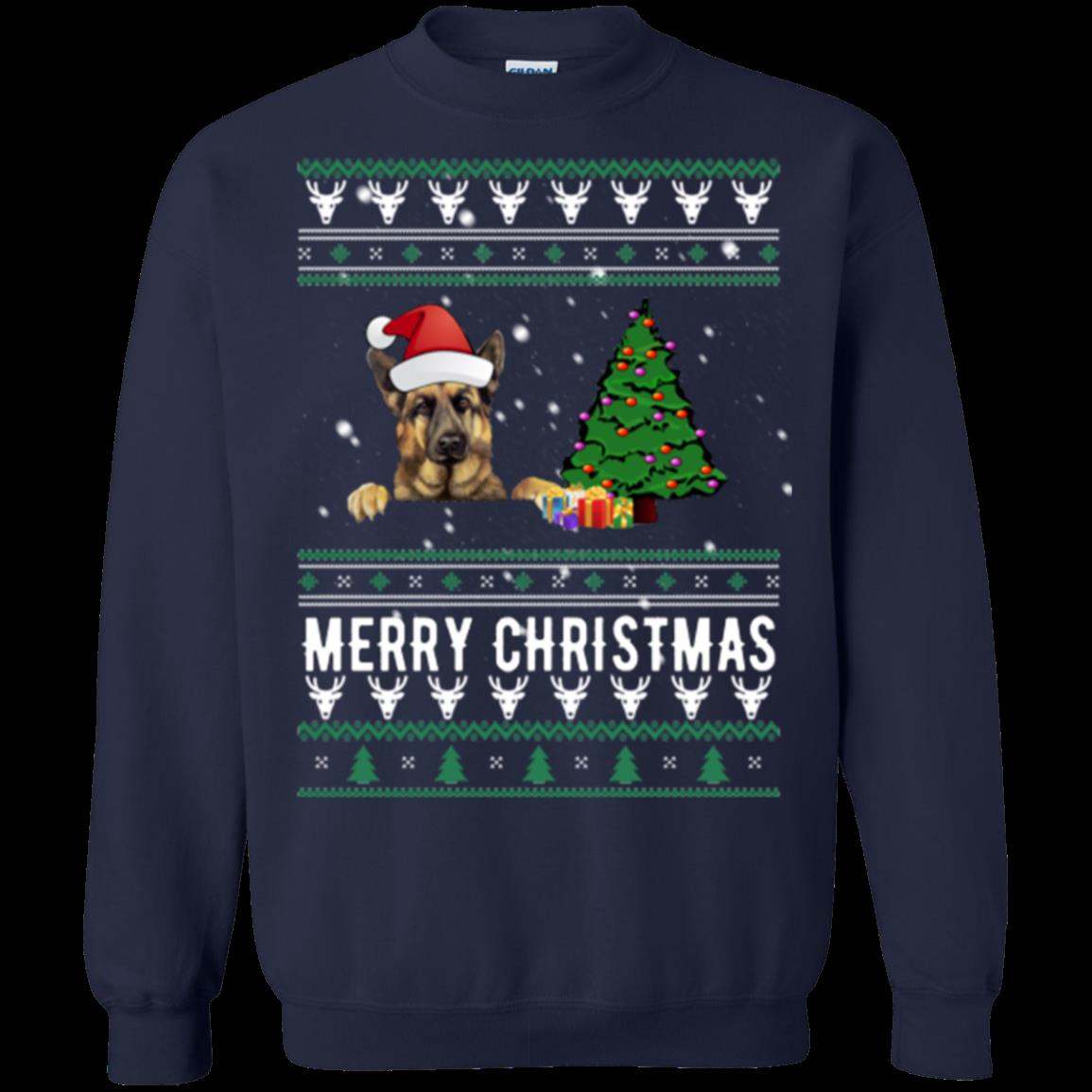German Shepherd Ugly Christmas Sweater 1