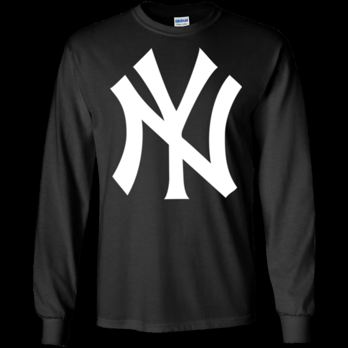 Gildan New York Yankees Pullover Hoodie Sport Grey 5XL