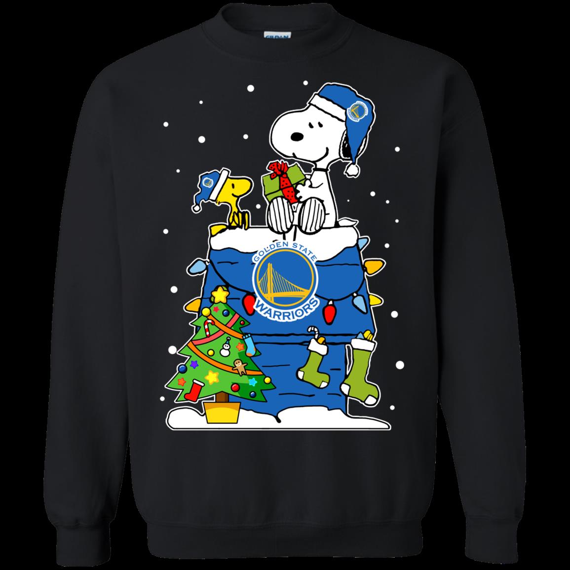 Golden State Warriors Ugly Christmas Sweaters Snoopy Hoodies Sweatshirts