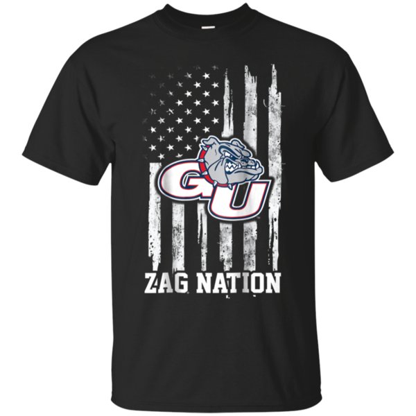 Gonzaga Bulldogs Nation Flag Cotton Shirt