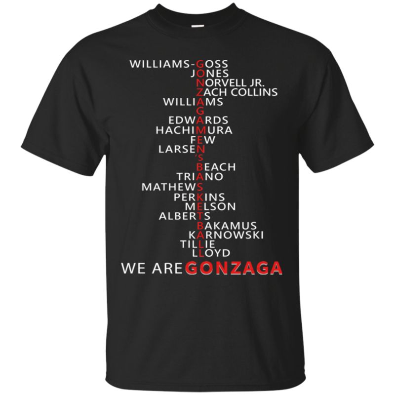 Gonzaga Men's Basketball Shirts We Are Gonzaga