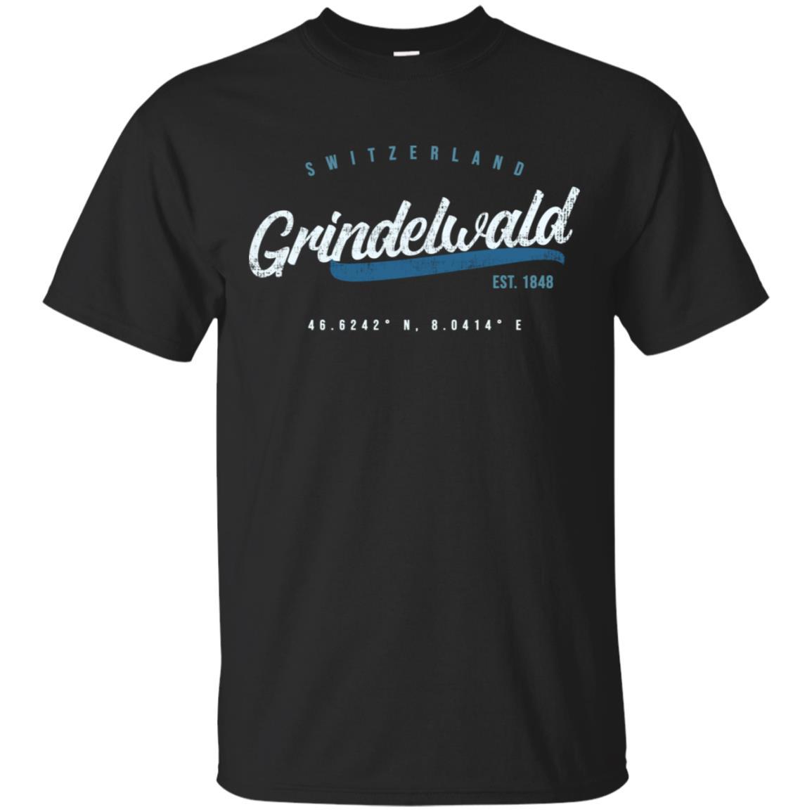 Grindelwald Switzerland Retro T Shirt funny shirts, gift shirts, Tshirt