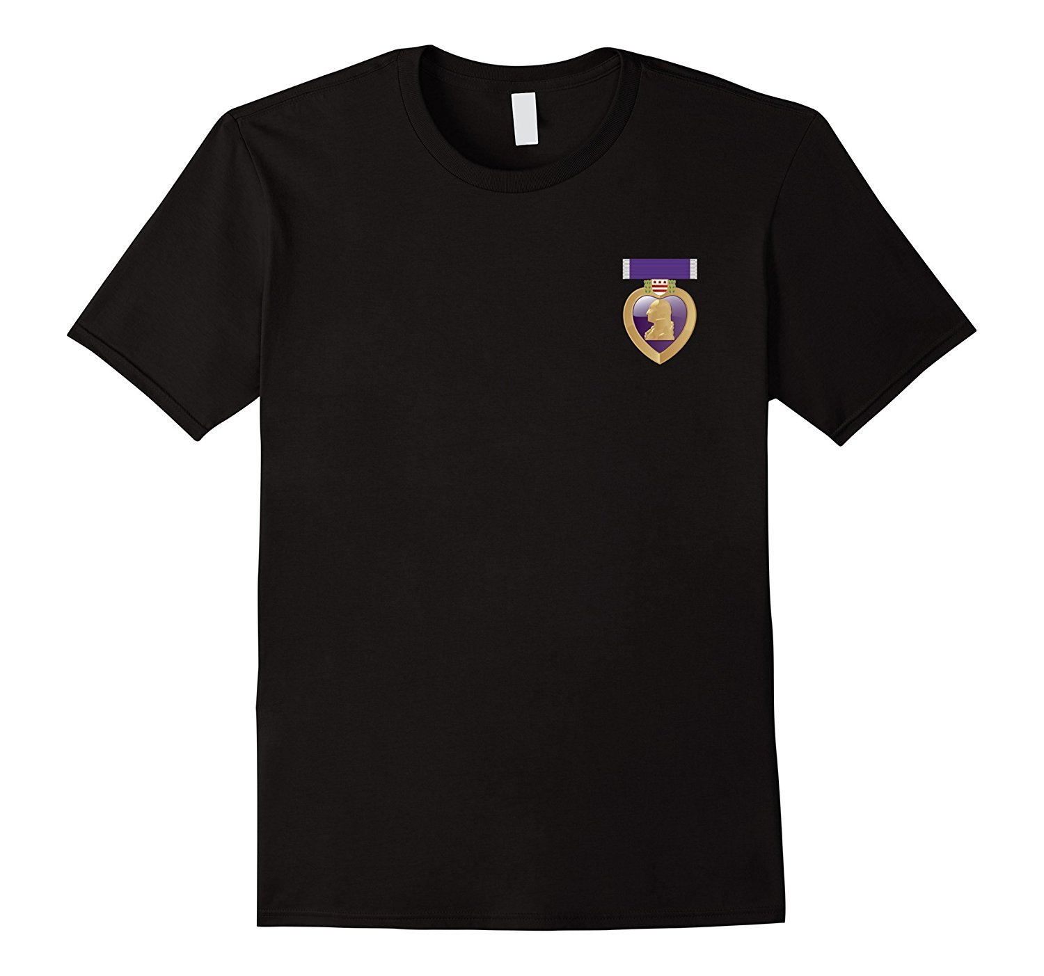 Purple Heart Award Shirt Combat Wounded Tee