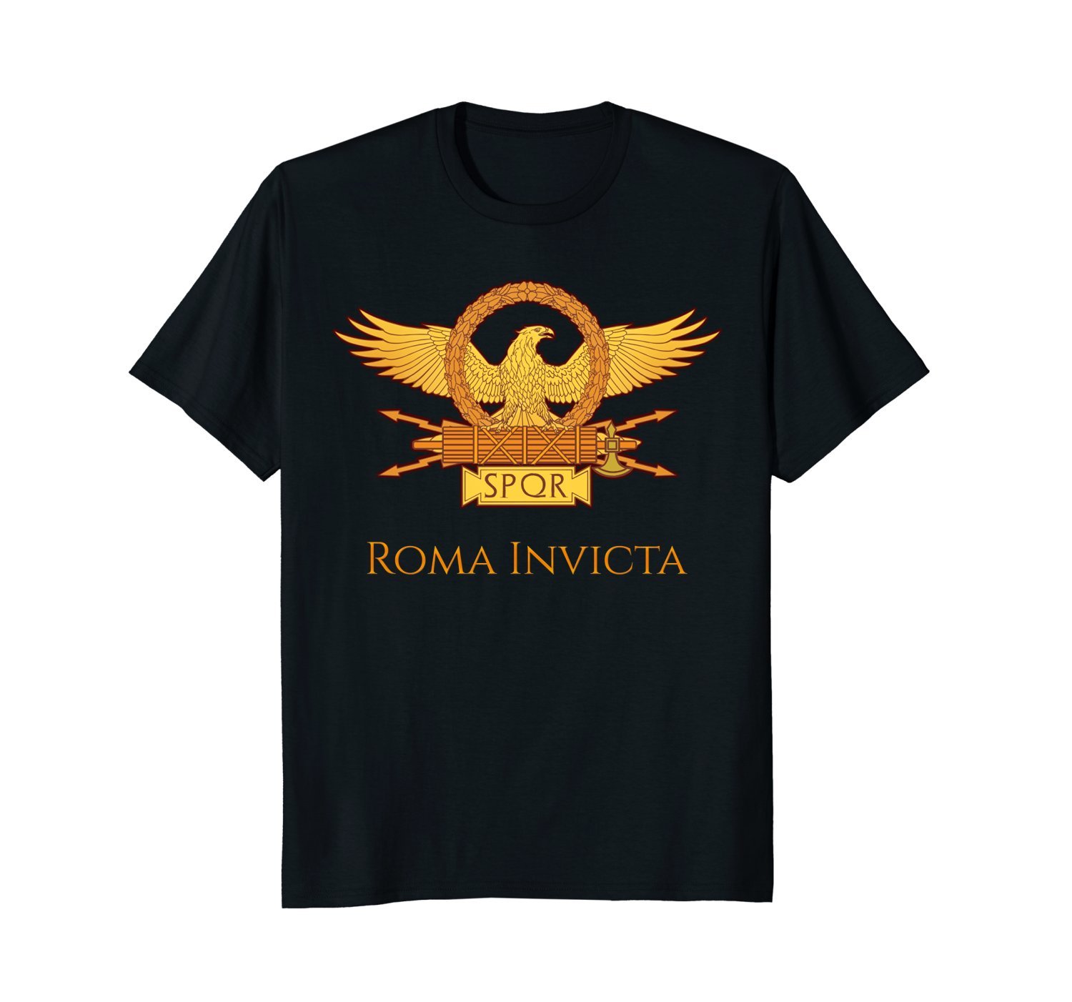 Roma Invicta – Roman Eagle Legion Banner T-Shirt