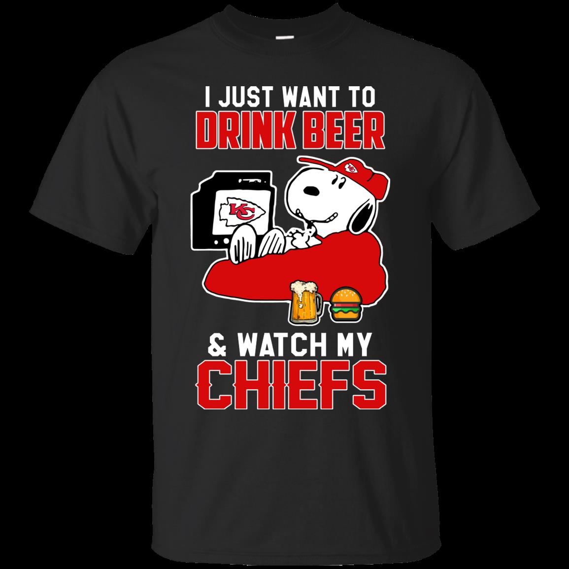 Kansas City Chiefs Makes Me Drink Snoopy And Woodstock T-Shirt - T-shirts  Low Price