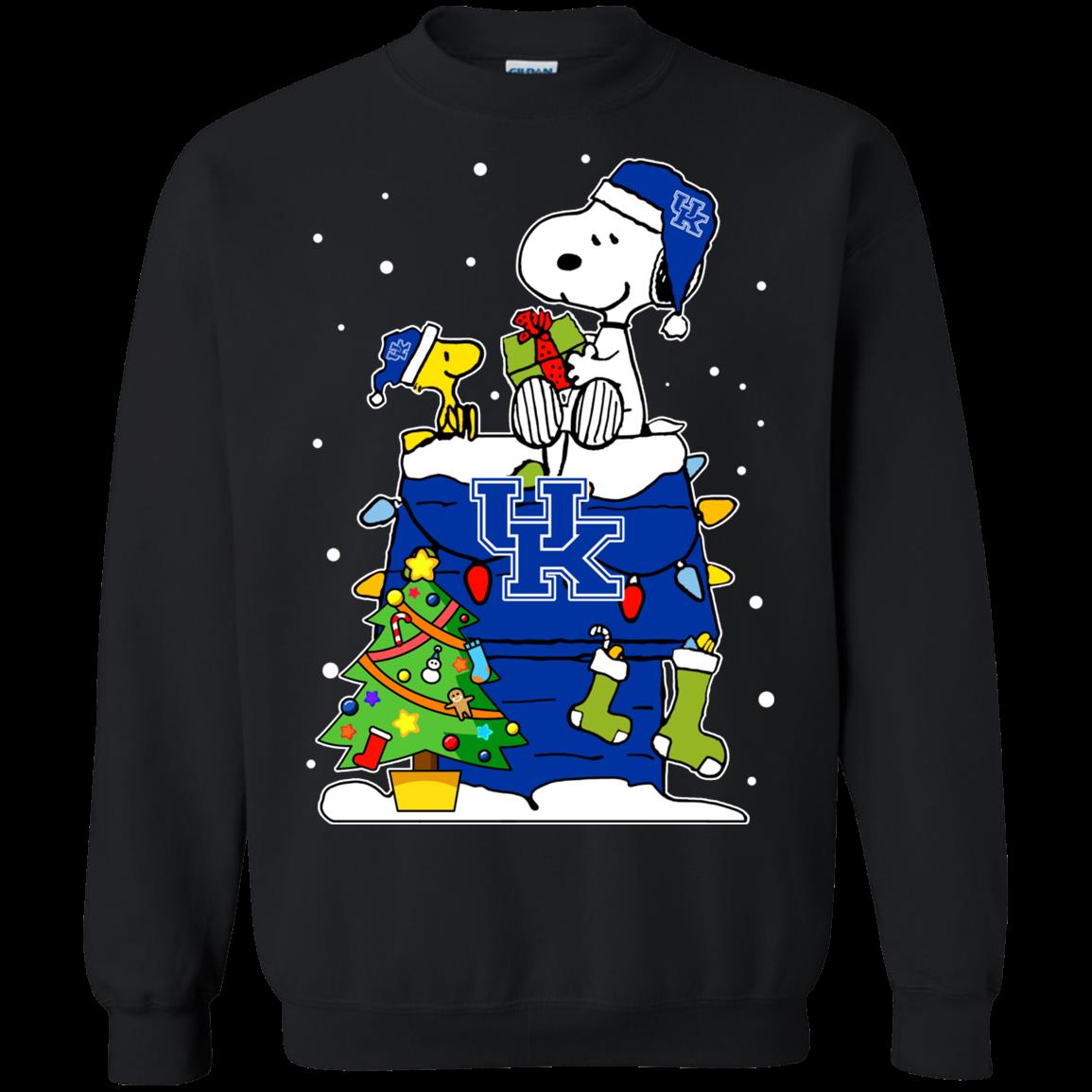 Kentucky Wildcats Ugly Christmas Sweaters Snoopy Woodstock Hoodies Sweatshirts