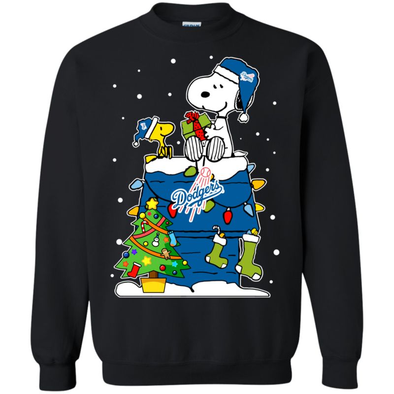 Los Angeles Dodgers Ugly Christmas Sweaters Snoopy Hoodies Sweatshirts
