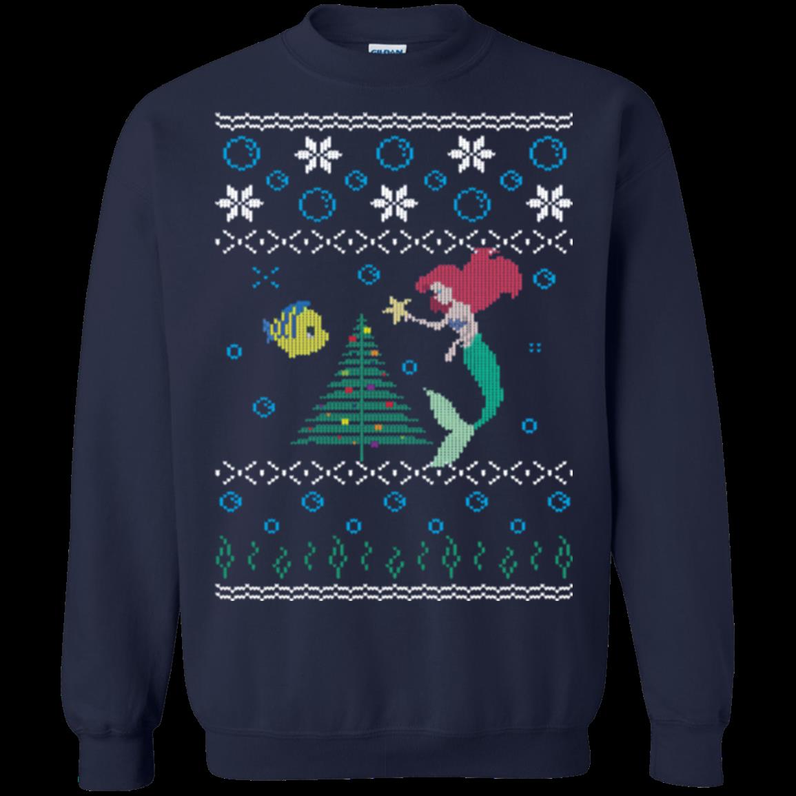 Mermaid Disney Ugly Christmas Sweater 1
