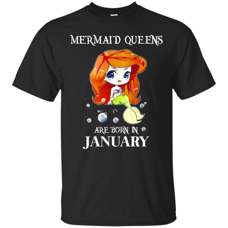 Mermaid T Queens Are Born In January T Shirt Hoodies Sweatshirt