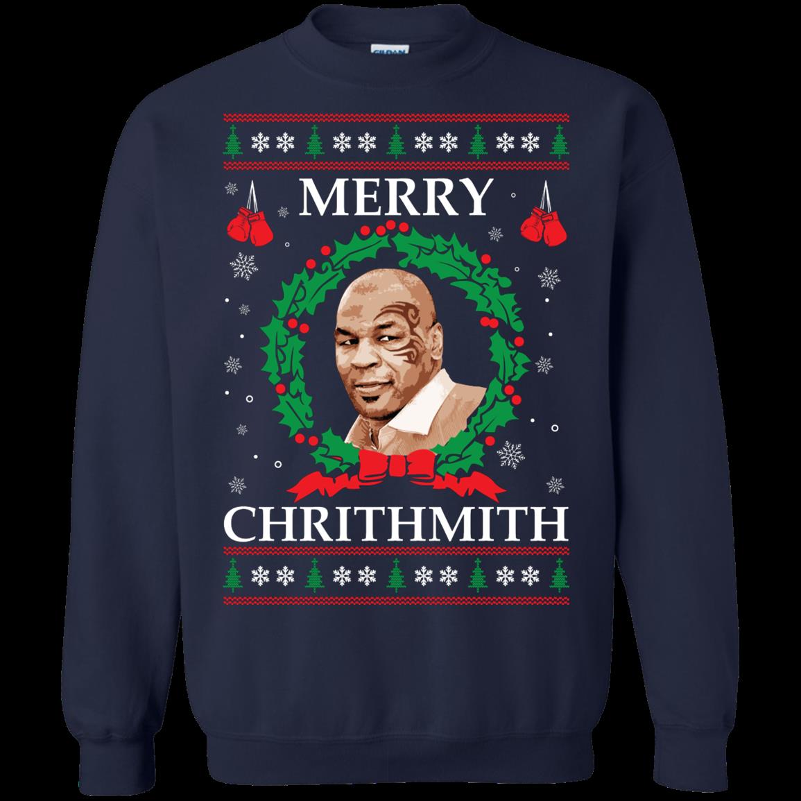 Merry Chrithmith Mike Tyson Ugly Christmas Sweater 1