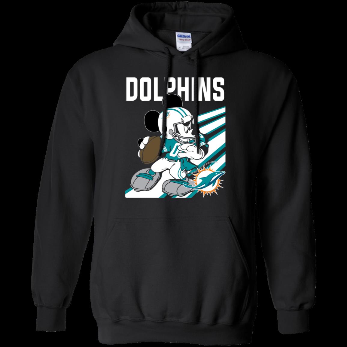 NFL Miami Dolphins Mickey Mouse Disney Football T Shirt Youth Sweatshirt