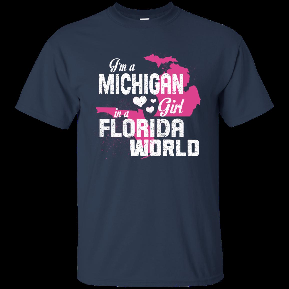 Michigan Florida Girl Shirts A Michigan Girl In Florida 1