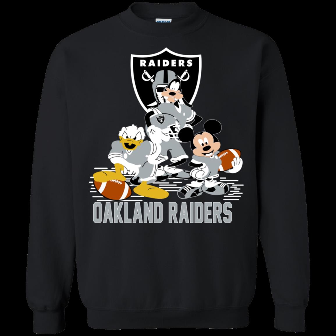 Mickey Donald Goofy Oakland Raiders Shirt Sweatshirt