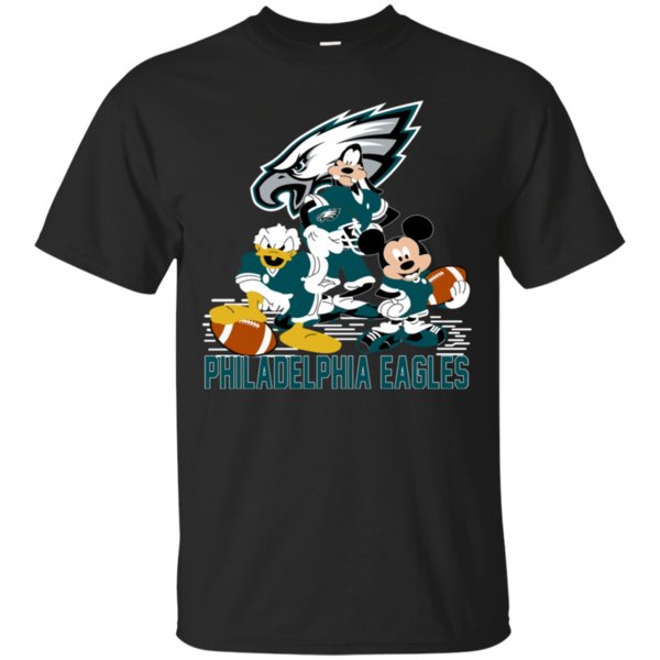 Mickey Donald Goofy Philadelphia Eagles Shirt Cotton Shirt