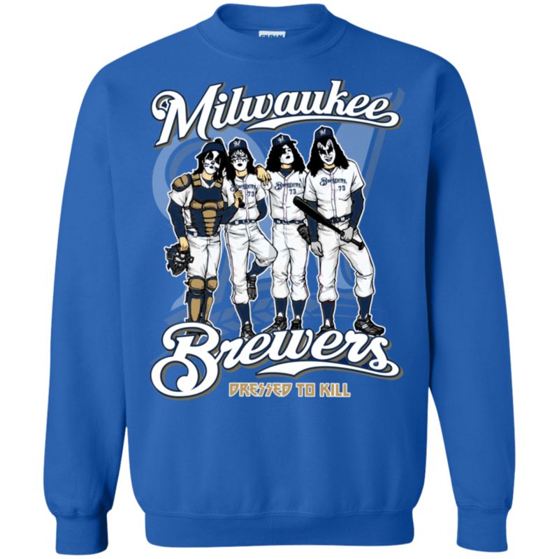 Milwaukee Brewers Kiss Shirts Dressed To Kill funny shirts, gift