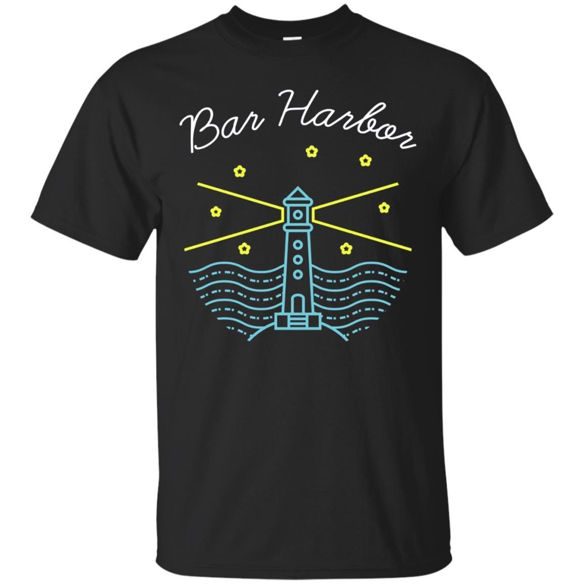 Modern Bar Harbor T-shirt - Unique Bar Harbor Maine Gift