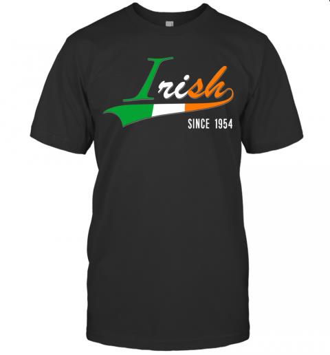 65th Birthday Gift Shirt Irish Since 1954 65 Years Old