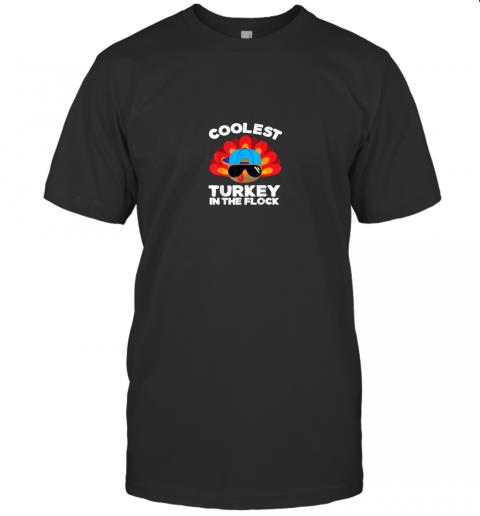 Boys Thanksgiving Shirt For Kids Toddlers Coolest Turkey T Shirt