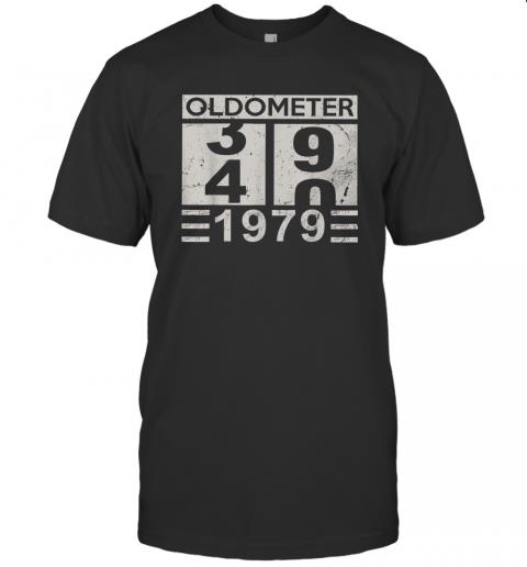 Mens Oldometer 39 40 1979 Shirt 40th Birthday Funny Gift