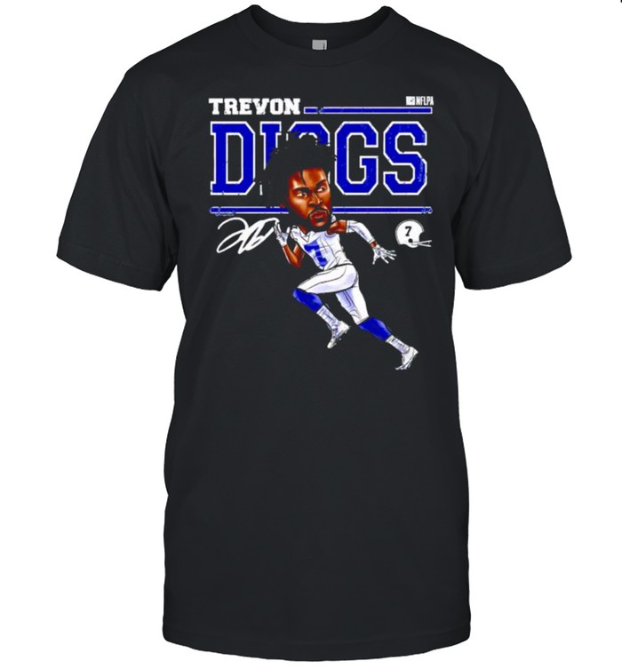 Dallas Cowboys trevon diggs cartoon signature shirt, hoodie, sweater and  long sleeve