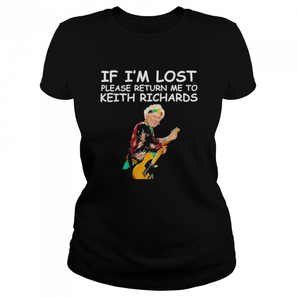 If Im Lost Please Return Me To Keith Richards Shirt 1