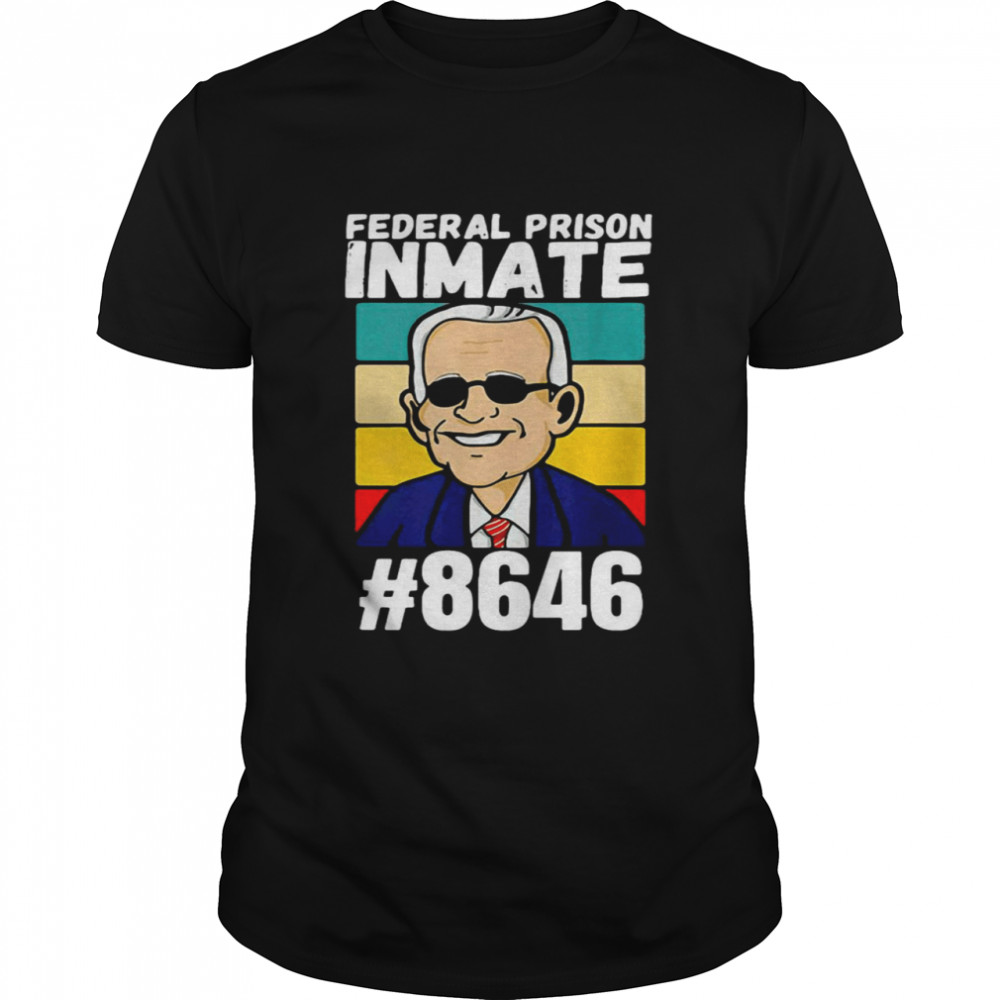 Joe Biden Federal Prison Inmate #8646 Vintage T-Shirt