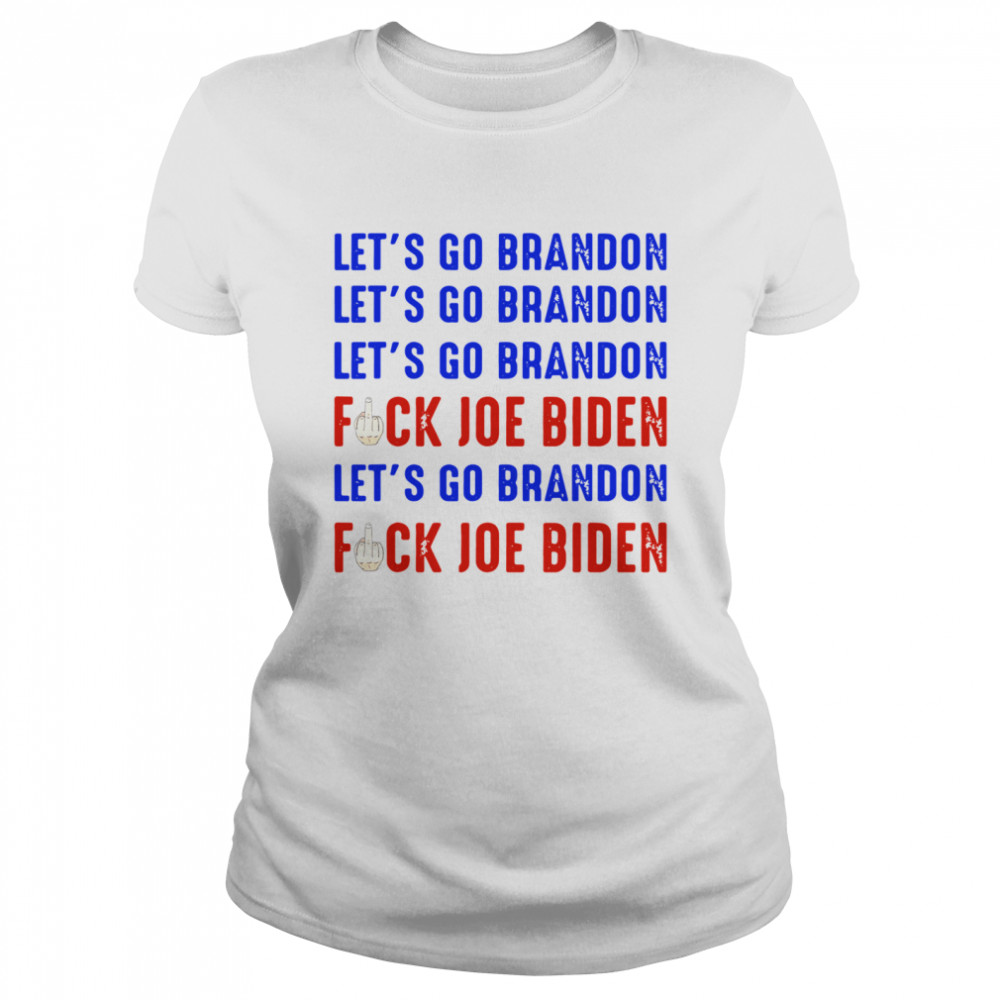 Lets Go Brandon Short-Sleeve Unisex T-Shirt white text