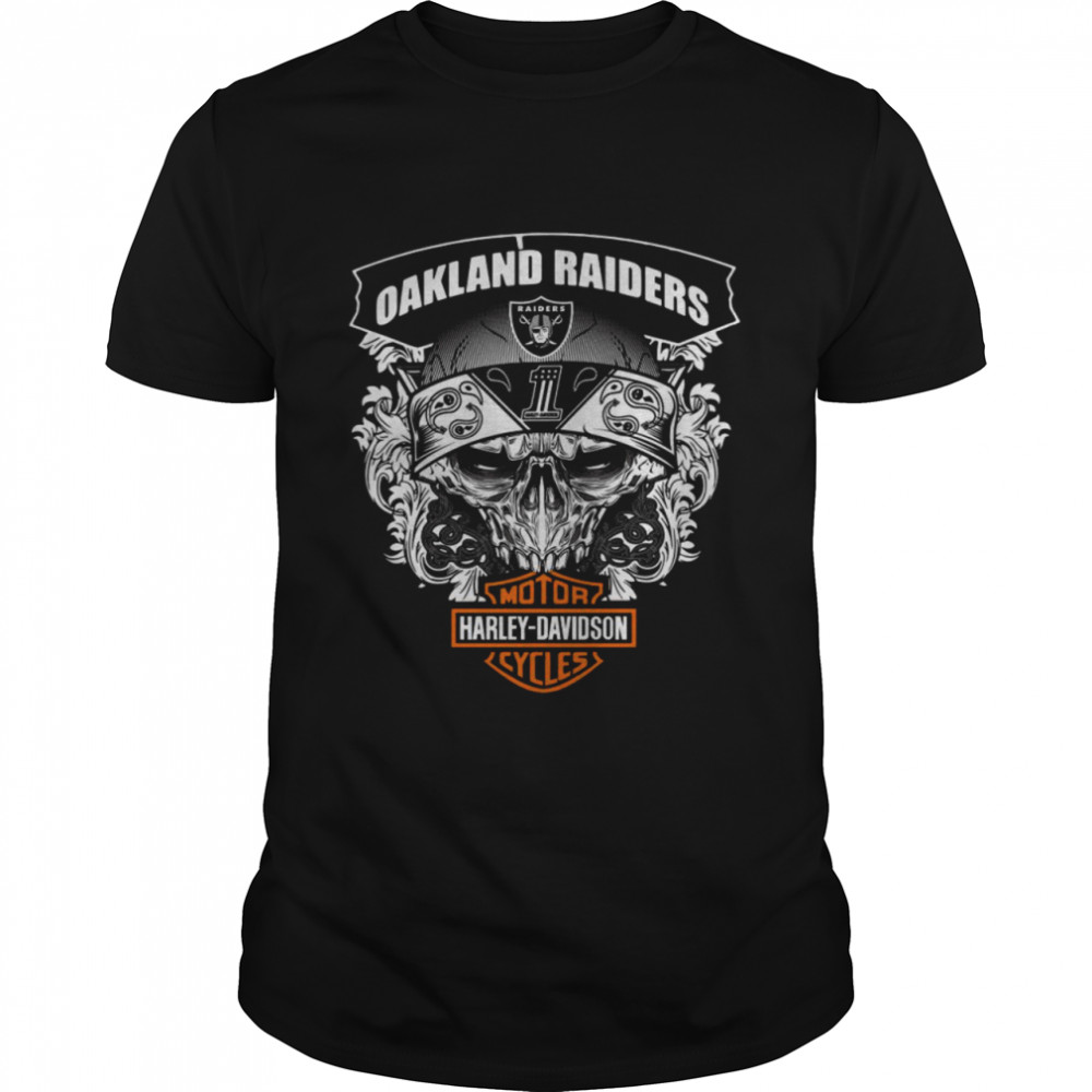 oakland raiders harley davidson shirt