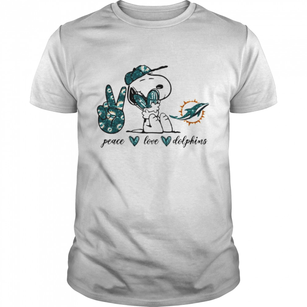 Snoopy Peace Love Miami Dolphins Shirt, Tshirt, Hoodie, Sweatshirt, Long  Sleeve, Youth, funny shirts, gift shirts, Graphic Tee » Cool Gifts for You  - Mfamilygift