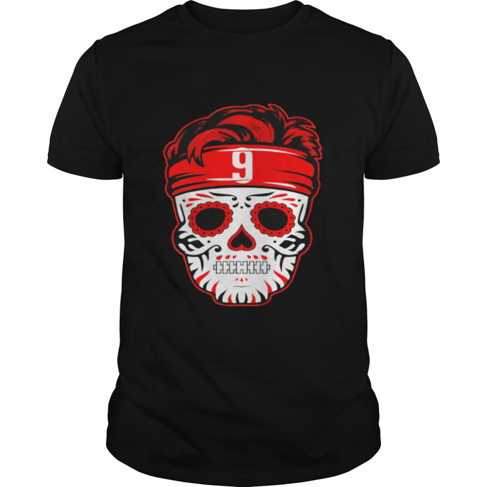 Joe Burrow sugar skull shirt