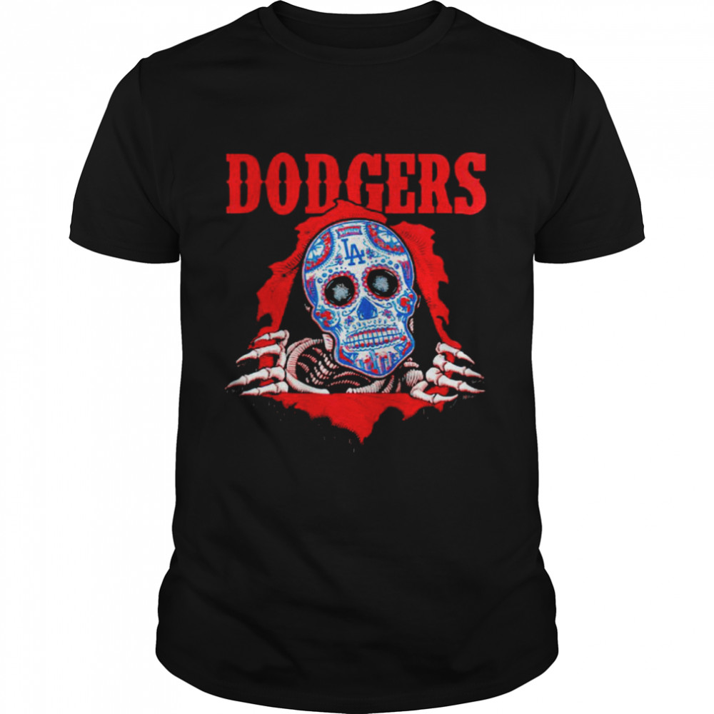 Sugar Skull Los Angeles Dodgers baseball shirt, hoodie, sweater