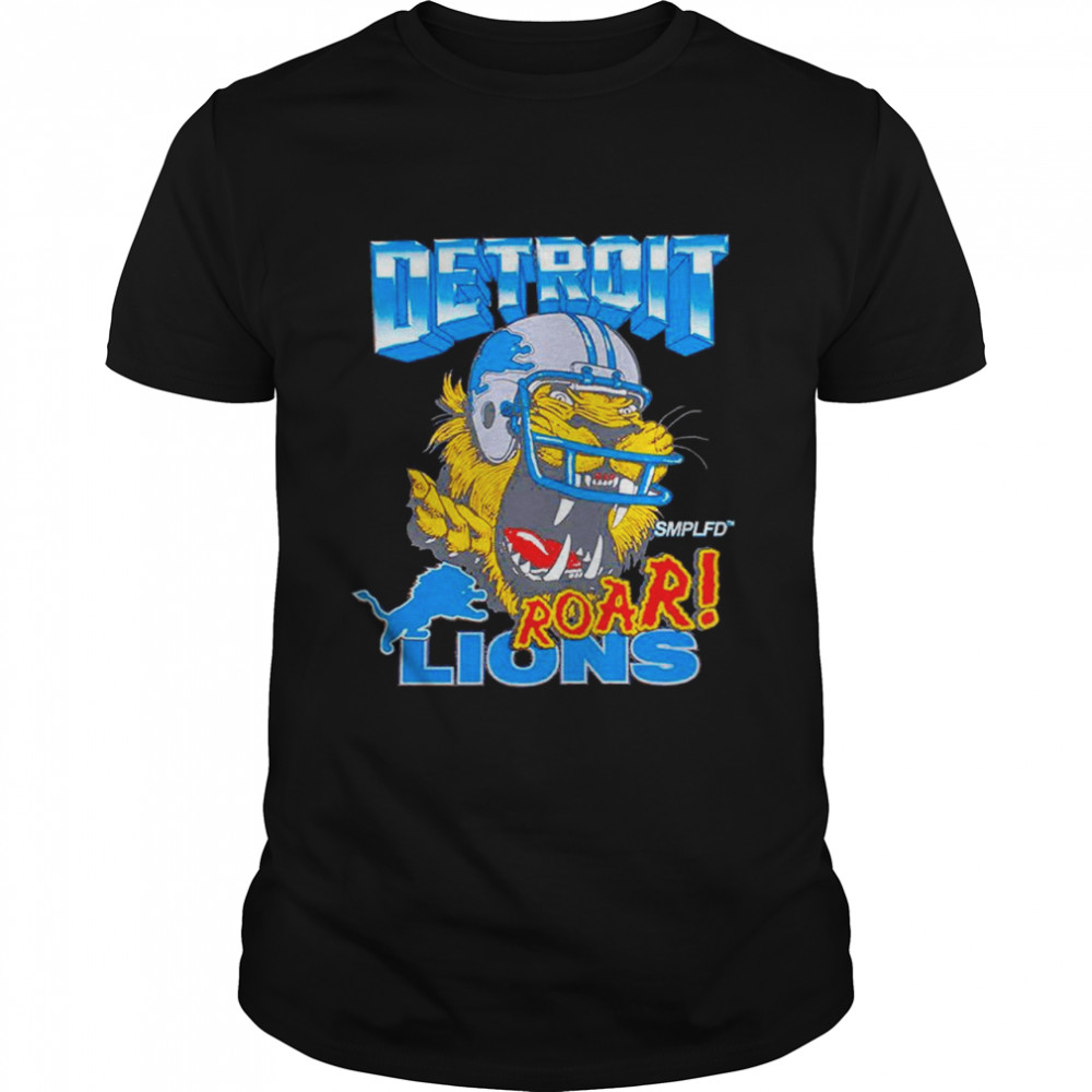 Mfamilygift Detroit Lions Roar x smplfd T-Shirt, Tshirt, Hoodie, Sweatshirt, Long Sleeve, Youth, Personalized Shirt, Funny Shirts, Gift Shirts, Graphic Tee