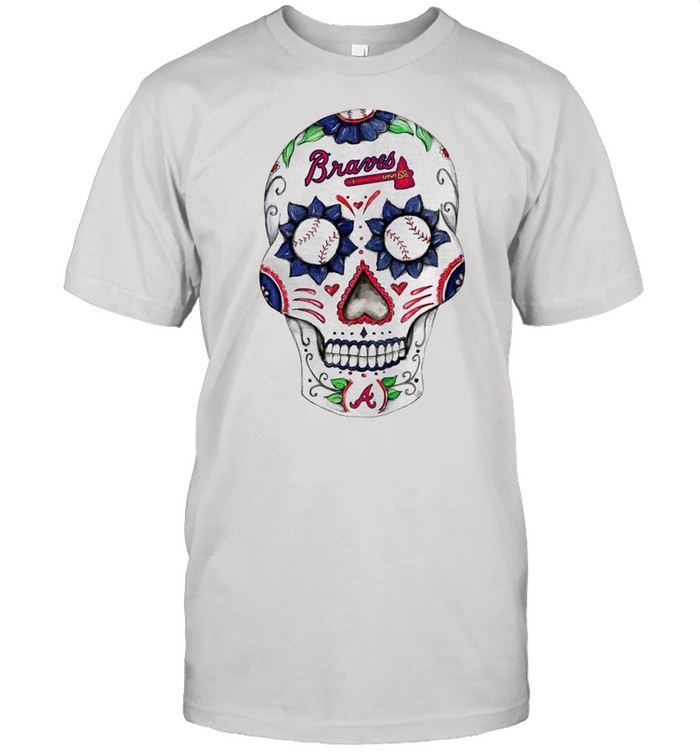 Atlanta Braves Sugar Skull Shirt - High-Quality Printed Brand
