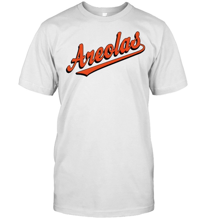 Funny Baltimore Areolas Baseball T-Shirt Men's Tee / White / S