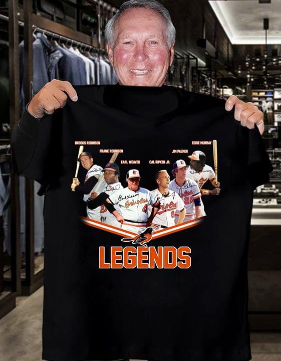 Baltimore Orioles Legends T-Shirt funny shirts, gift shirts, Tshirt,  Hoodie, Sweatshirt , Long Sleeve, Youth, Graphic Tee » Cool Gifts for You -  Mfamilygift