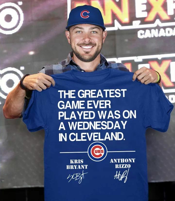 Chicago Cubs The Greatest Test Game Ever Played Was On A Wednesday In  Cleveland – T-Shirt funny shirts, gift shirts, Tshirt, Hoodie, Sweatshirt ,  Long Sleeve, Youth, Graphic Tee » Cool Gifts