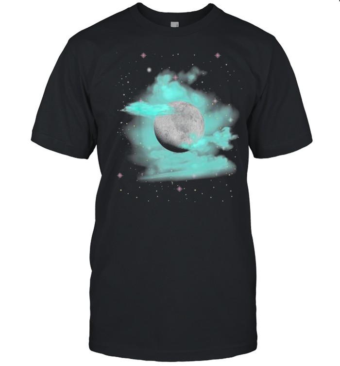 Cool Full Moon With Cloud Star Space Planets T-Shirt funny shirts, gift ...