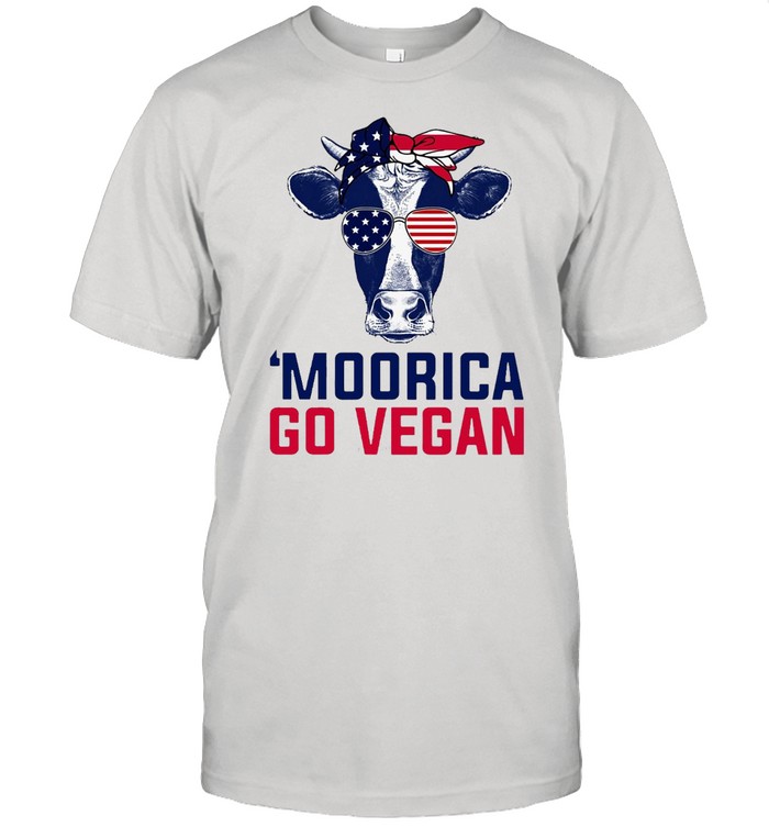 Cow American Flag Moorica Go Vegan T Shirt Funny Shirts T Shirts Tshirt Hoodie Sweatshirt